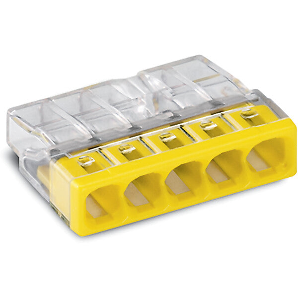 WAGO Verbindungsdosenklemme 5x 0.5-2.5 gelb 2273-205